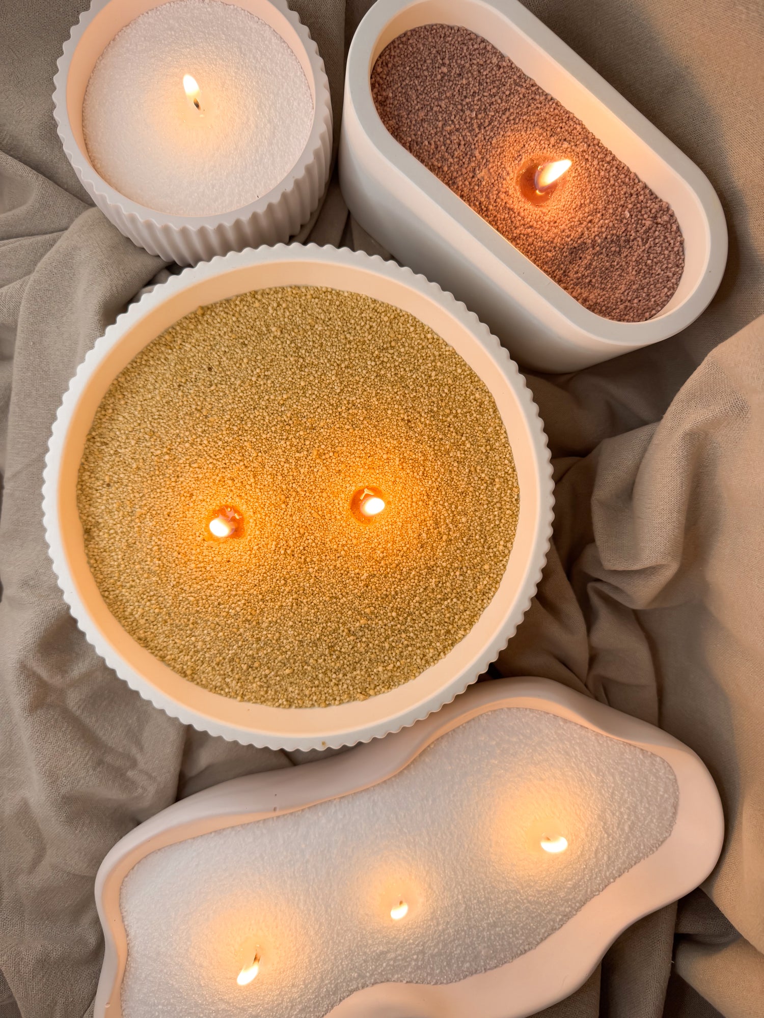 Candle sand vessels